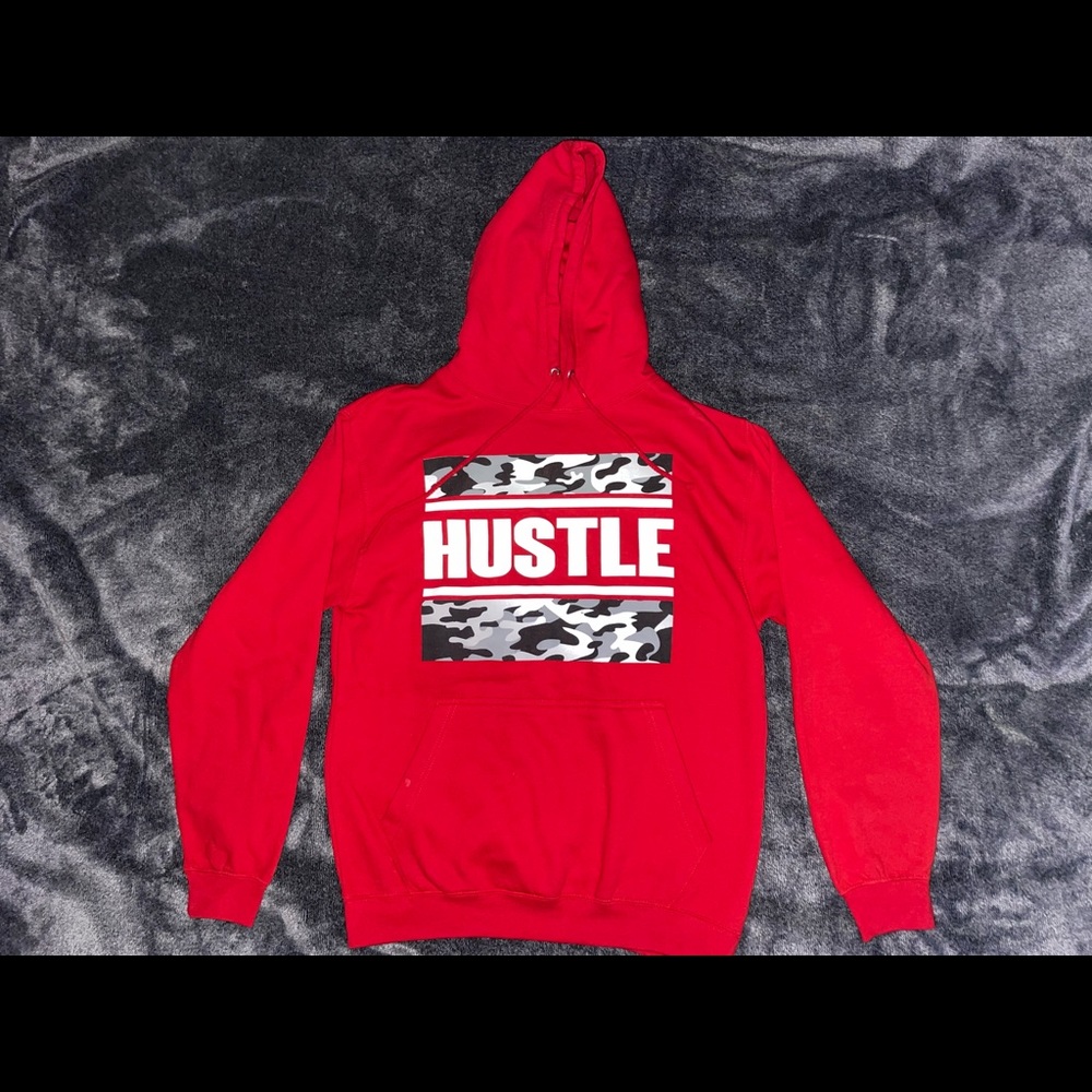 Red Hustle hoodie (SZ Large)